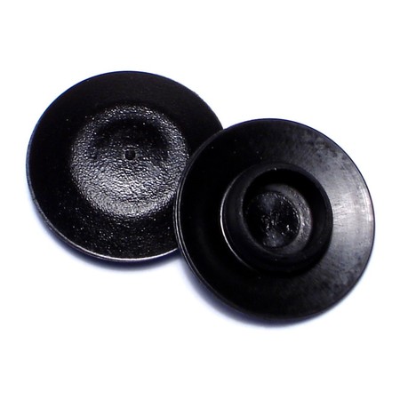 Midwest Fastener 3/8" Black Plastic Flush Head Sheet Metal Plugs 20PK 75901